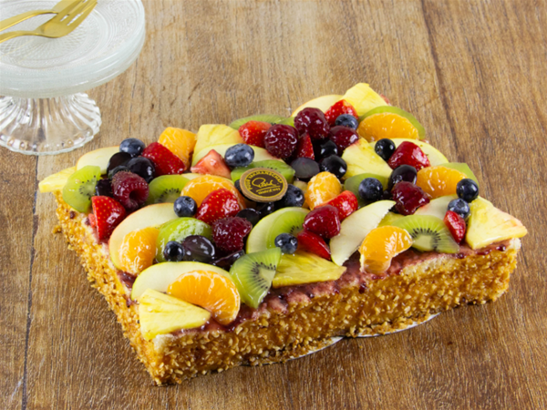 Vruchtentaart vierkant