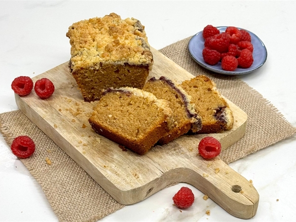 Spelt frambozen cake